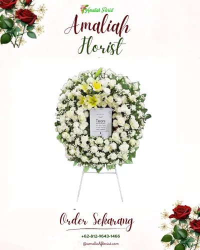 Krans Bunga Duka Cita di Cimayang